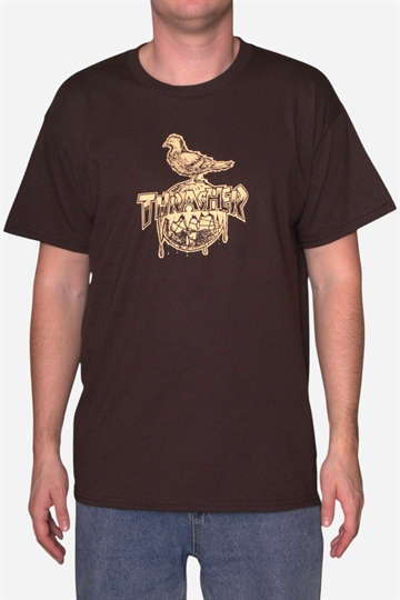 Thrasher Cover The Eath T-shirt - Dark Chocolate